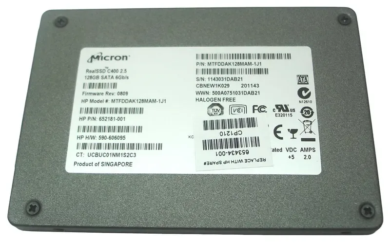 MTFDDAK128MAM-1J1 - Micron 128GB NAND Flash SATA 6GB/s 2.5-inch Solid State Drive