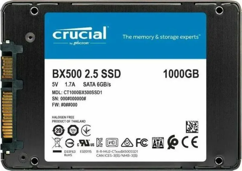 MTFDDAK1T0MAY-1AE12A - Micron M550 1TB Multi-Level Cell (MLC) SATA 6Gb/s (SED) 2.5-inch Solid State Drive