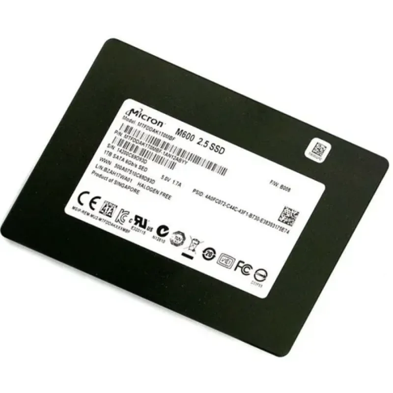 MTFDDAK1T0MBF-1AN1Z - Micron RealSSD M600 Series 1TB SATA 6GB/s 5V 16nm MLC NAND Flash 2.5-inch Solid State Drive