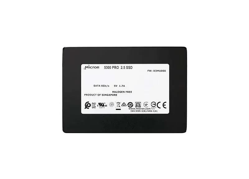 Micron MTFDDAK1T9TDS-1AW16ABYY 5300 PRO Series 1.92TB Triple-Level Cell SATA 6Gb/s 3D NAND (SED TCG eSSC Encryption) 2.5-Inch Solid State Drive. In Stock