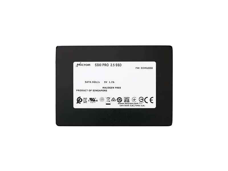 Micron MTFDDAK240TDS-1AW1ZABYY 5300 PRO Series 240GB Triple-Level Cell SATA 6Gb/s 3D NAND 2.5-Inch Non Sed Solid State Drive