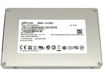 MTFDDAK960MAV - Micron 960GB SATA 6GB/s 2.5-inch Solid State Drive