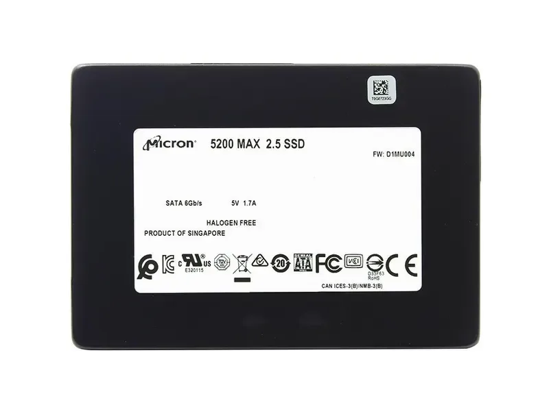 MTFDDAK960TDN-1AT16A - Micron 5200 MAX 960GB SATA 6Gb/s TCG SED 2.5-inch Enterprise Solid State Drive