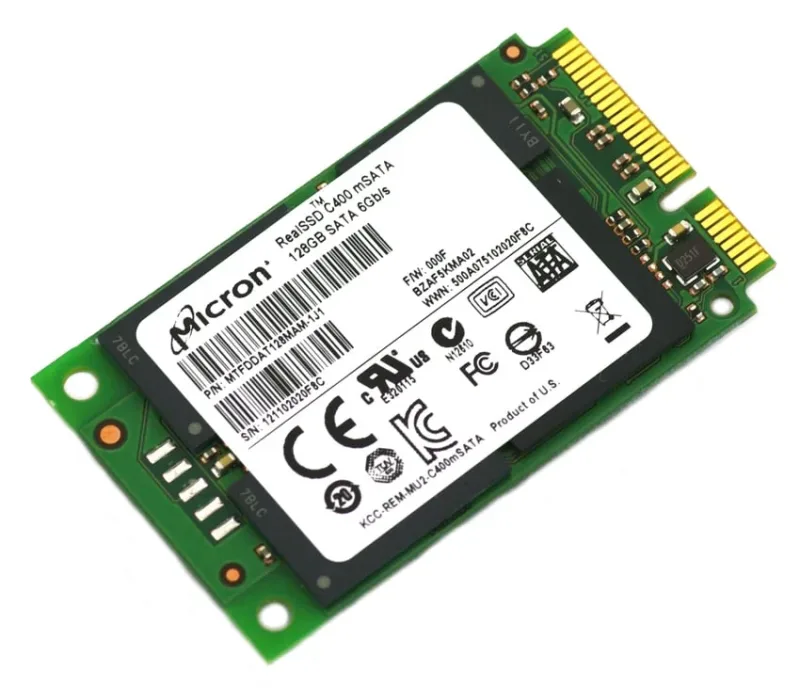 MTFDDAT256MBF-1AN1ZA - Micron RealSSD M600 Series 256GB mSATA 6GB/s 3.3V 16nm MLC NAND Flash Solid State Drive