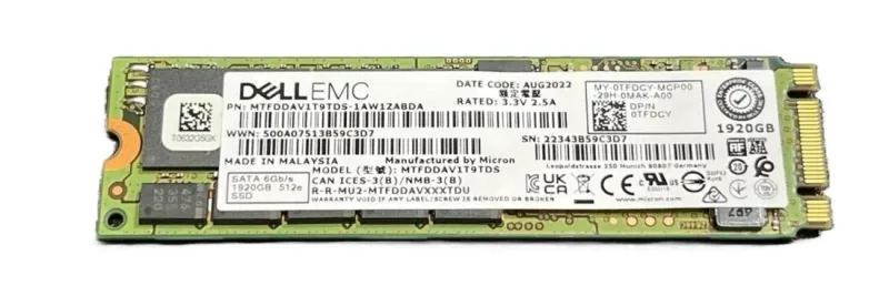 Micron MTFDDAV1T9TDS-1AW1ZABDA 5300 Pro 1.92TB Triple-Level Cell SATA 6Gb/s M.2 2280 Solid State Drive (OEM)