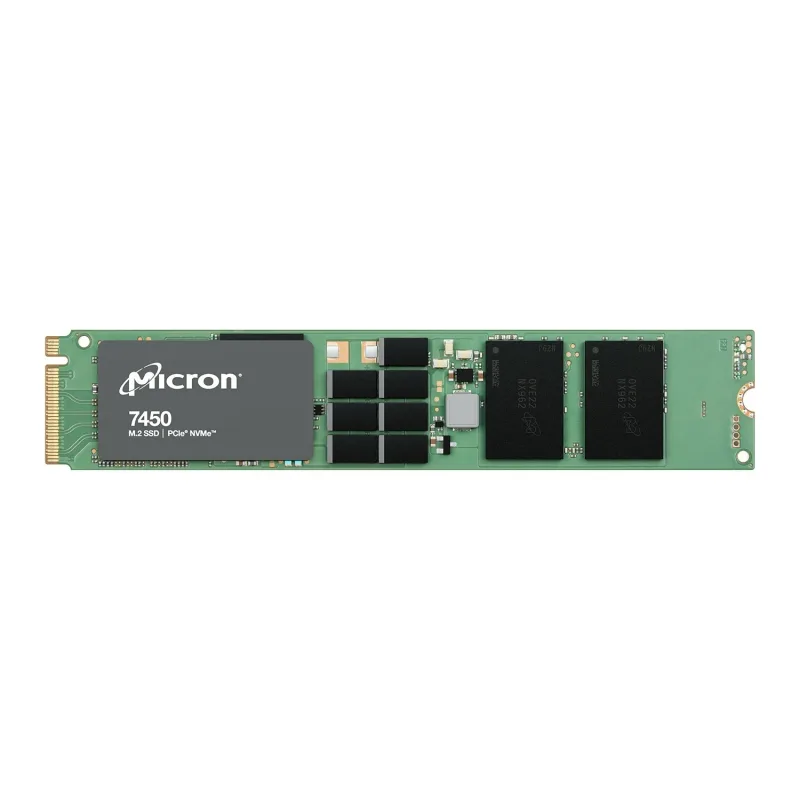 Micron MTFDKBA480TFR-1BC1ZABYY 7450 PRO 480GB Triple-Level Cell PCI Express NVMe 4.0 x4 Read-Intensive (Non-SED) M.2 2280 Data Center Solid State Drive. In Stock