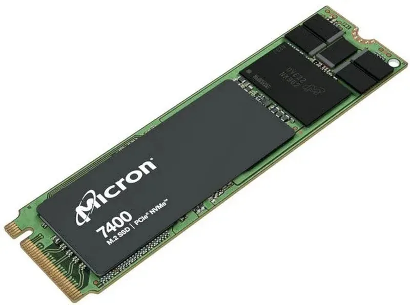 Micron MTFDKBG3T8TDZ-1AZ1ZABYY 7400 PRO Series 3.84TB Triple-Level Cell PCI Express NVMe 4.0 x4 3D NAND M.2 22110 Solid State Drive. In Stock