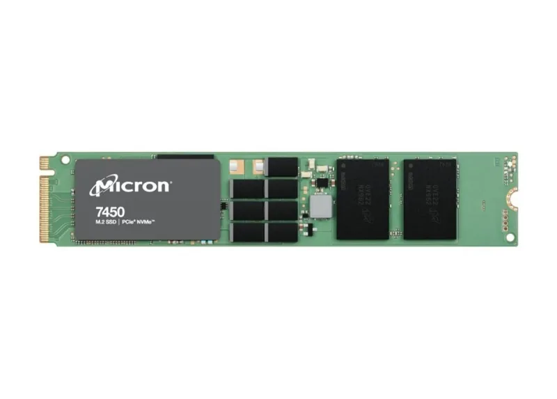 Micron MTFDKBG3T8TFR-1BC15ABYY 7450 PRO 3.84TB Triple-Level Cell PCI Express NVMe 4.0 x4 Read-Intensive (SED Opal 2.01) M.2 22110 Data Center Solid State Drive. In Stock