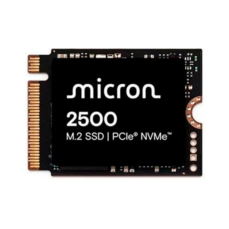 Micron MTFDKBK512QGN-1BN1AABYYR 2500 Series 512GB Quad-Level Cell PCI Express NVMe 4.0 x4 512 M.2 2230 Client Solid State Drive. In Stock