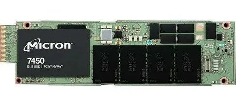 Micron MTFDKBZ1T9TFR-1BC15ABYY 7450 PRO 1.92TB Triple-Level Cell PCI Express NVMe 4.0 x4 Read-Intensive (SED Opal 2.01) E1.S Data Center Solid State Drive