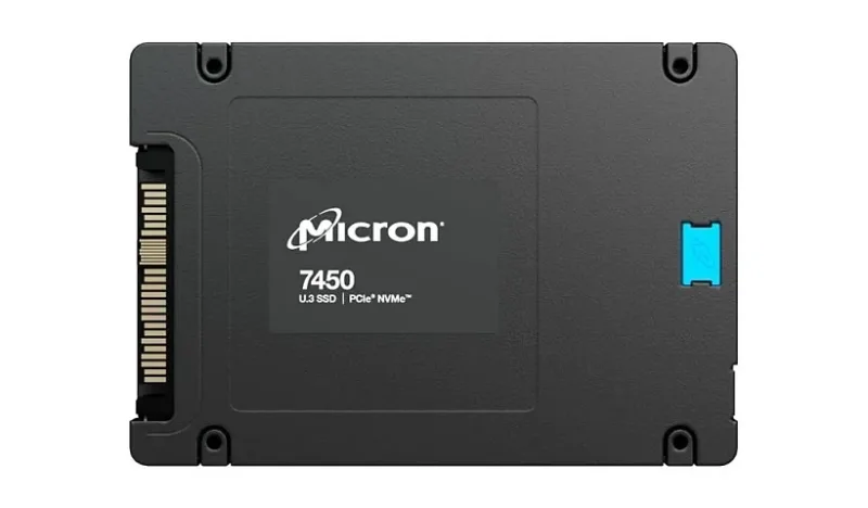Micron MTFDKCB6T4TFS-1BC1ZABYY 7450 MAX 6.4TB Triple-Level Cell PCI Express NVMe 4.0 x4 Mixed Use (Non-SED) 2.5-Inch U.3 Data Center Solid State Drive