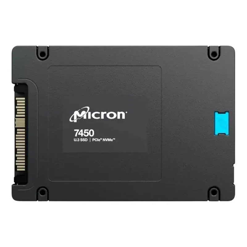 Micron MTFDKCB800TFS-1BC1ZABYYR 7450 MAX Series 800GB Triple-Level Cell PCI Express NVMe 4.0 x4 3D NAND U.3 2.5-Inch Solid State Drive. In Stock