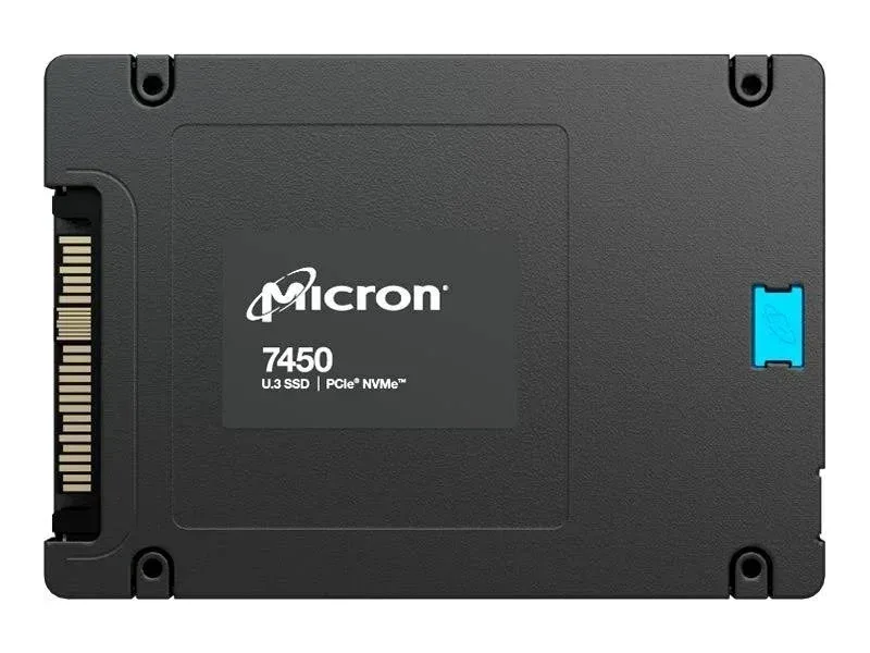 Micron MTFDKCC7T6TFR-1BC1ZA 7450 Pro Series 7.68TB Triple-Level Cell PCI Express NVMe 4.0 x4 Read Intensive 2.5-Inch Solid State Drive