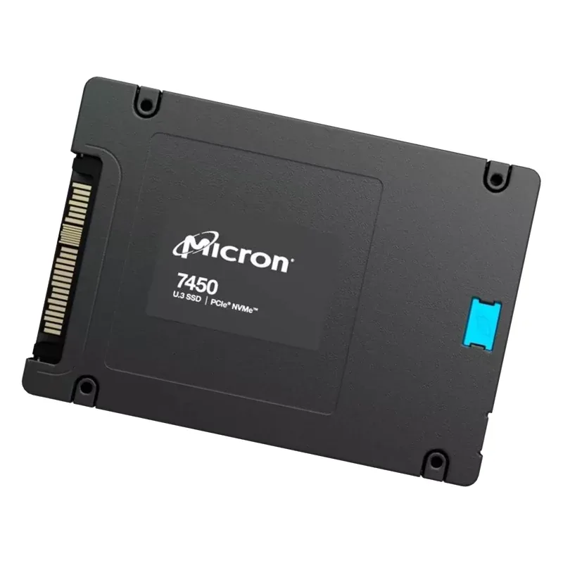 Micron MTFDKCC7T6TFR-1BC1ZABYYR 7450 PRO Series 7.68TB Triple-Level Cell PCI Express NVMe 4.0 x4 3D NAND U.3 2.5-Inch Solid State Drive. In Stock
