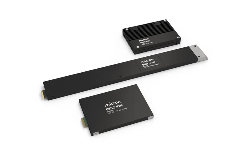 Micron MTFDLAL30T7THL-1BK1DFCYYR 6550 ION 30.72TB Triple-Level Cell PCI Express 5.0 x4 NVMe SED TCG Opal U.2 2.5-inch Enterprise Solid State Drive TAA Compliant