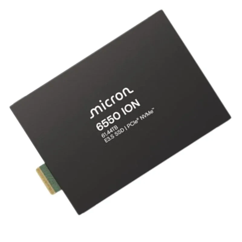 Micron MTFDLBQ61T4THL-1BK1DFCYYR 6550 ION 61.44TB Triple-Level Cell PCI Express 5.0 x4 NVMe SED FIPS TCG Opal E3.S Enterprise Solid State Drive TAA Compliant . In Stock