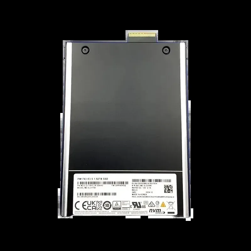 Samsung MZ-3LO1T90 PM1743 1.92TB PCI Express 5.0 x4 NVMe Read Intensive E3.S 2.5-Inch Enterprise Solid State Drive. In Stock