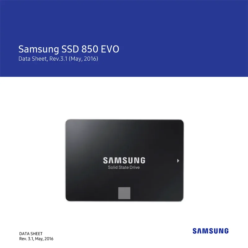 Samsung MZ-75E250B/EU 850 EVO Series 250GB Triple-Level Cell SATA 6Gb/s 2.5-inch Solid State Drive