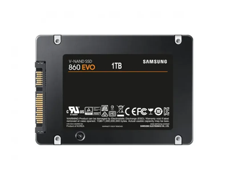 MZ-76E1T0 - Samsung 860 EVO 1TB Multi-Level-Cell SATA 6Gb/s 1GB Cache 2.5-inch Solid State Drive