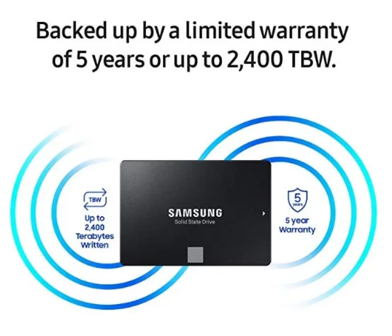 Samsung MZ-76E1T0B/EU 860 EVO Series 1TB Multi-Level Cell SATA 6Gb/s 2.5-inch Solid State Drive