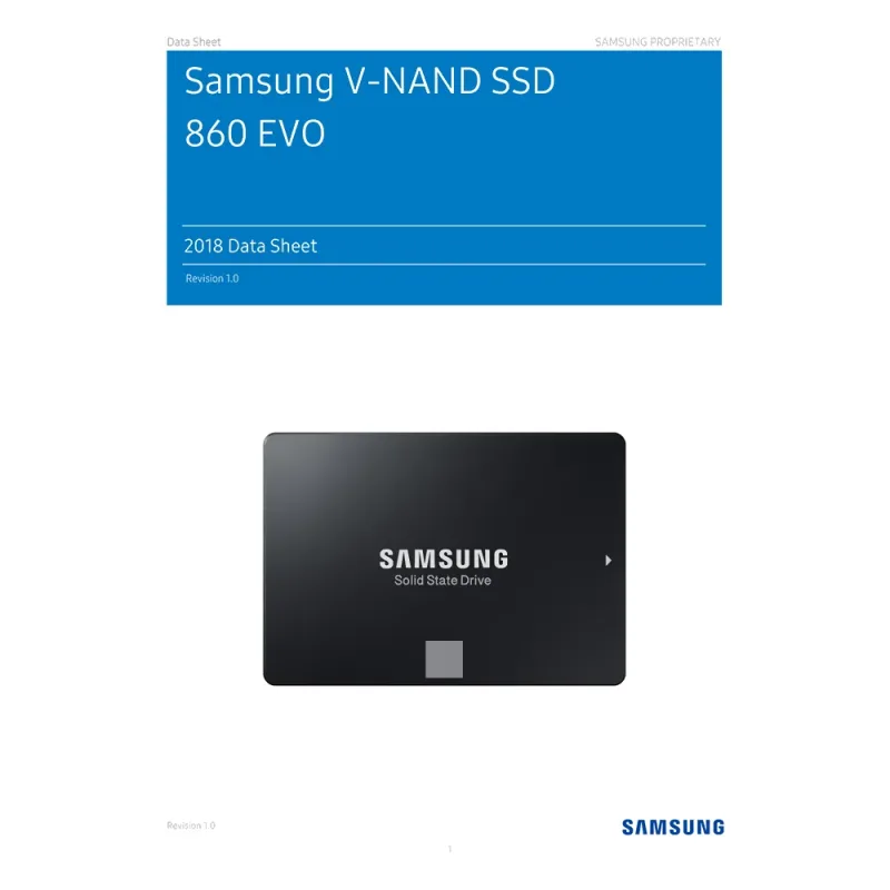 Samsung MZ-76E4T0B/CN 860 EVO Series 4TB Multi-Level Cell SATA 6Gb/s 2.5-inch Solid State Drive