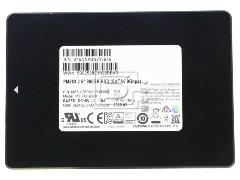 MZ-7KM480E - Samsung SM863 480GB SATA 6GB/s 2.5 inch Solid State Drive