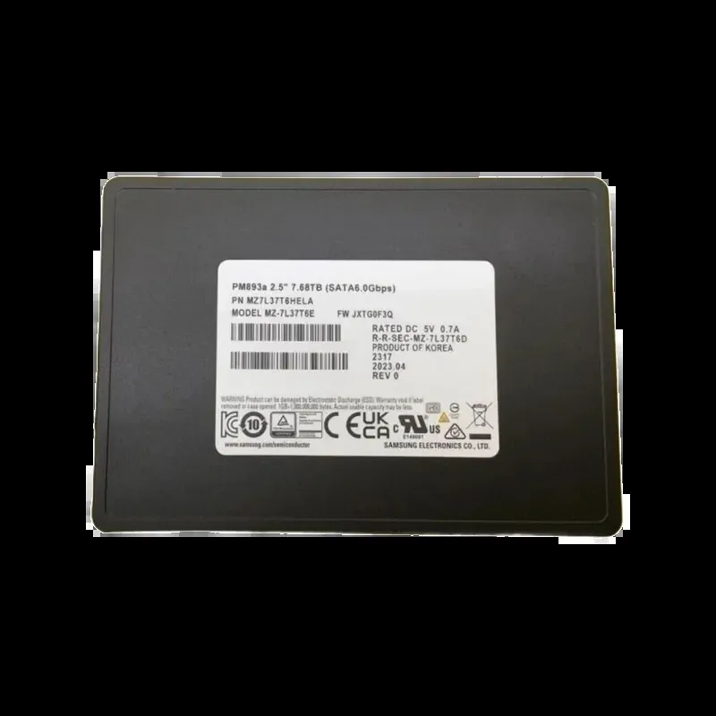 Samsung MZ-7L33T8E PM893a 3.84TB 6Gb/s SATA Internal Data Center 2.5-Inch Solid State Drive. In Stock