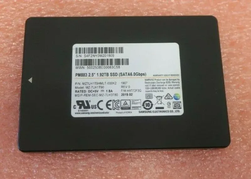 MZ-7LM1T9Z - Samsung PM863 1.92TB SATA 6GB/s 2.5 inch Solid State Drive