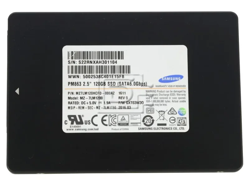 MZ-7LM240Z - Samsung PM863 240GB SATA 6GB/s 2.5 inch Solid State Drive