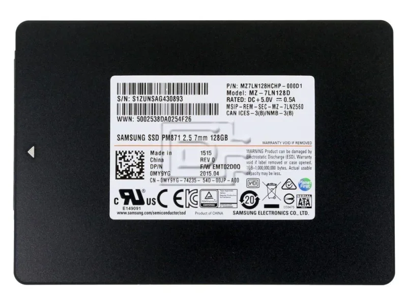 MZ-7PD128M - Samsung 128G SATA 6.0Gb/s 2.5-inch Solid State Drive