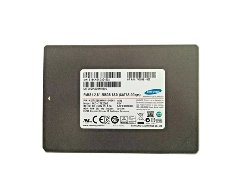 MZ-7TE2560 - Samsung PM851 Series 256GB Triple-Level Cell SATA 6Gb/s Extreme Peformance 2.5-inch Solid State Drive