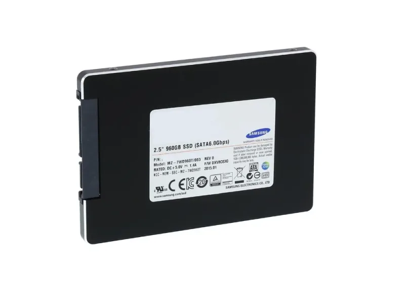 Samsung MZ-7WD960T/003 SV843 Data Center Series 960GB Multi-Level Cell SATA 6Gb/s Write Intensive 2.5-inch Enterprise Solid State Drive