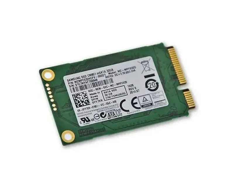MZ-MPA03200H1 - Samsung PM810 Series 32GB Multi-Level Cell (MLC) SATA 3Gb/s mSATA Solid State Drive