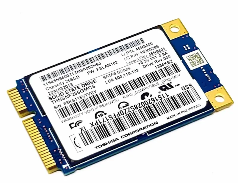 MZ-MPD256D - Samsung SM841 Series 256GB Multi-Level Cell SATA 6Gb/s mSATA Solid State Drive