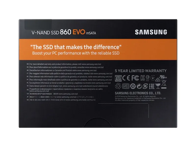 MZ-MTE250BW - Samsung 250GB 1.8-inch 6GB/s mSATA TLC 840 EVO Solid State Drive