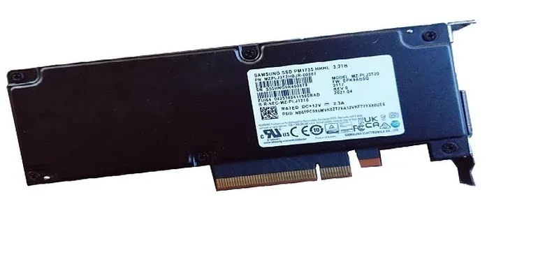 Samsung MZ-PLJ3T20 PM1735 3.2TB Multi-Level Cell PCI Express NVMe 4.0 x8 Mixed Use HHHL Enterprise Solid State Drive (OEM)
