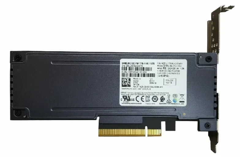 Samsung MZ-PLL1T6C PM1725b 1.6TB Triple-Level Cell PCI Express NVMe 3.0 x8 Mixed Use HHHL Solid State Drive (OEM)