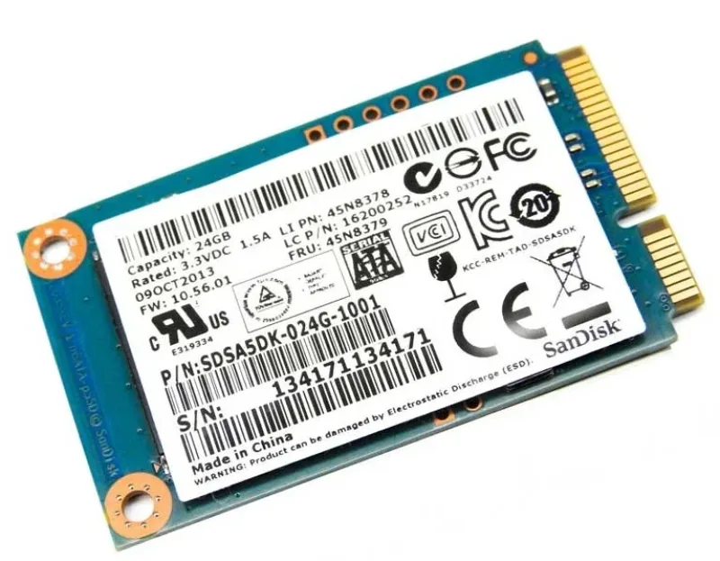 Samsung MZ-TPA0640/0D1 64GB mSATA 1.8-inch Solid State Drive