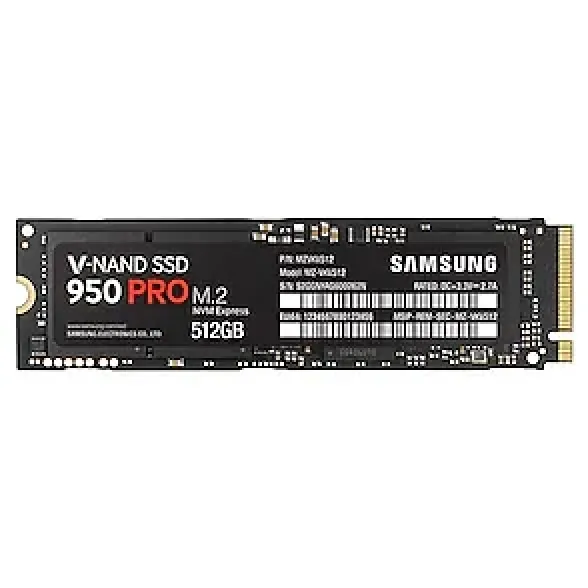 MZ-V5P512BW - Samsung 950 Pro Series 512GB PCI Express 3.0 X4 Nvme 1.1 M.2 Consumer Solid State Drive