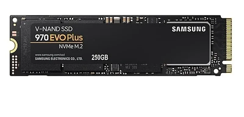 Samsung MZ-V7S250E 970 EVO Plus 250GB Triple-Level Cell PCI Express NVMe 3.0 x4 M.2 2280 Solid State Drive
