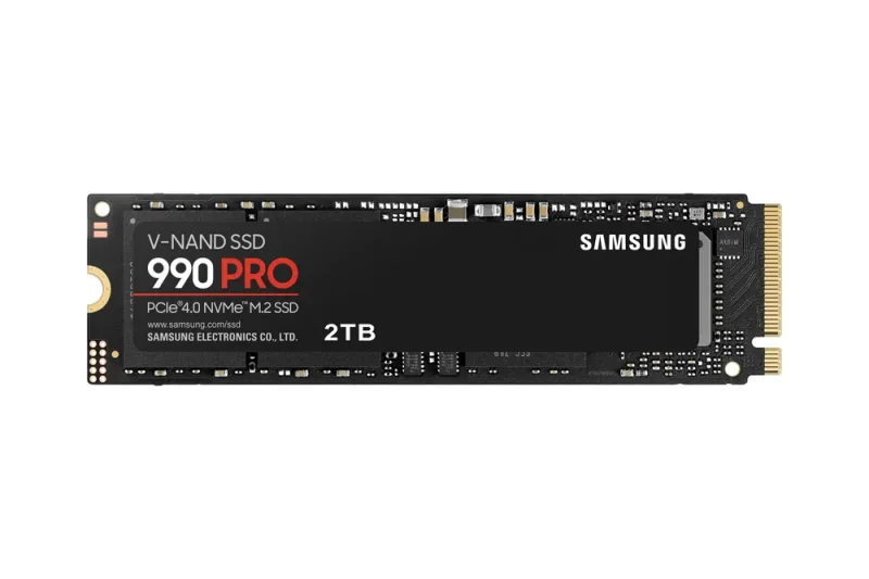 Samsung MZ-V9P2T0BW 990 PRO Series 2TB Multi-Level Cell PCI Express NVMe 4.0 x4 V-NAND (AES 256-bit Encryption) M.2 2280 Solid State Drive