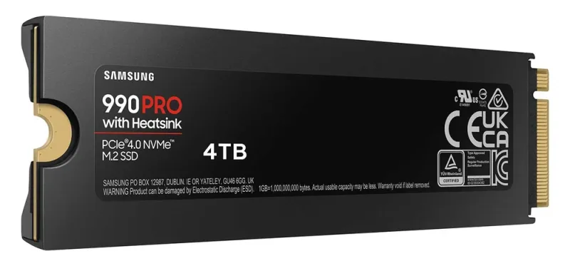 Samsung MZ-V9P4T0CW 990 Pro 4TB PCI Express NVMe M.2 2280 Solid State Drive