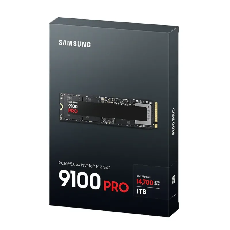 Samsung MZ-VAP1T0BW 9100 PRO 1TB PCI Express 5.0 x4 NVMe 2.0 V-NAND Triple-Level Cell AES 256-Bit M.2 2280 Solid State Drive . In Stock
