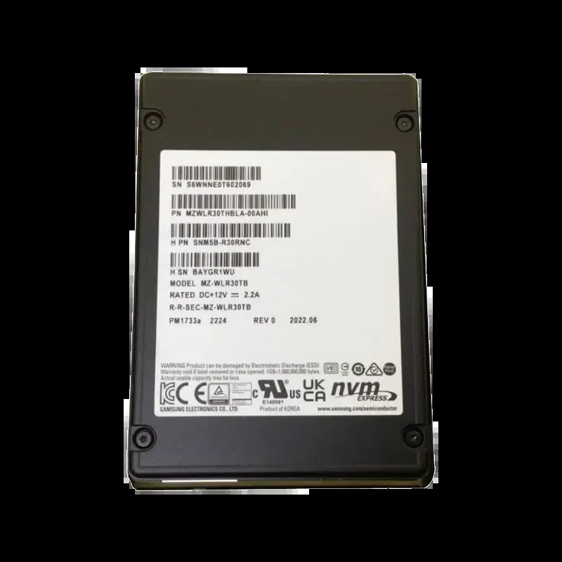 Samsung MZ-WLR30TB PM1733A 30.72TB Multi-Level Cell PCI Express NVMe 4.0 x4 Read Intensive U.2 2.5-Inch Solid State Drive