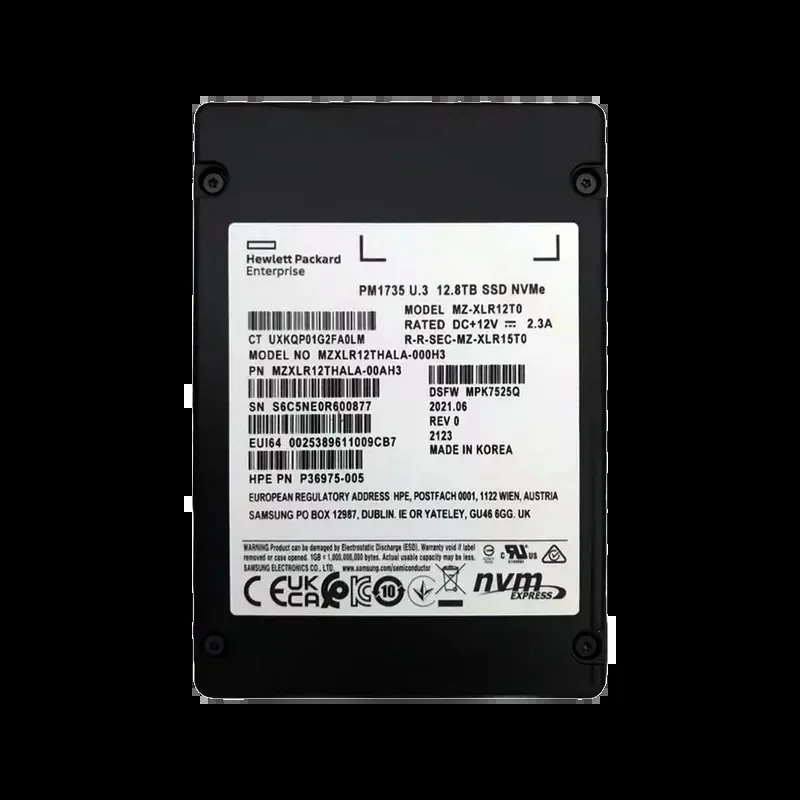 Samsung MZ-XLR12T0 PM1735 12.8TB PCI Express NVMe 4.0 x8 Mixed Use High Performance U.3 2.5-Inch Solid State Drive. In Stock