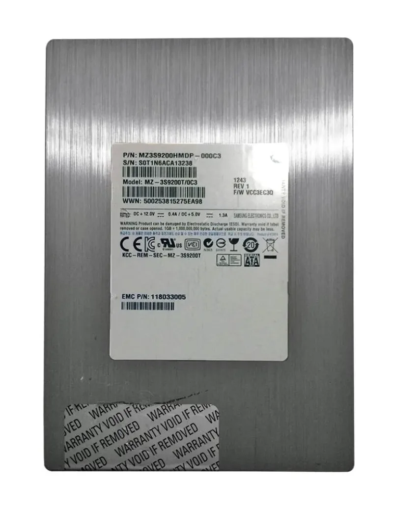 MZ3S9100HMCR-00003 - Samsung 100GB Single-Level Cell SAS 6Gb/s 3.5-inch Solid State Drive for VNX Series