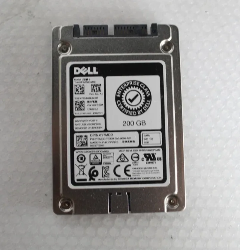 MZ5EA200HMDR-000D3 - Samsung / Dell 200GB SFF 2.5-inch SATA 3GB/s eMLC Solid State Drive with Tray
