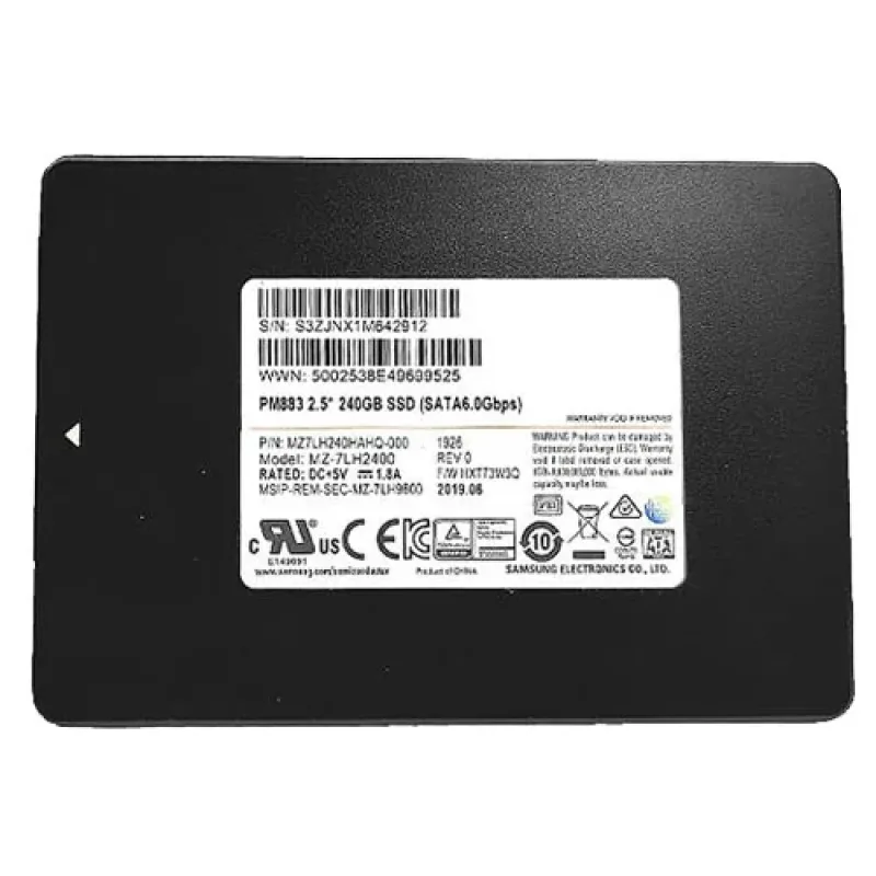MZ7KM240HAGR-000H3 - Samsung SM863 240GB SATA 6GB/s V-Nand MLC 2.5 inch Solid State Drive
