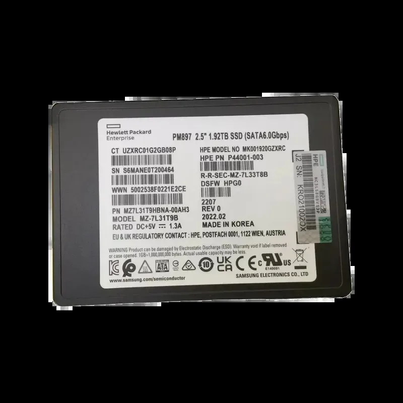 Samsung MZ7L31T9HBNA-00AH3 PM89 1.92TB SATA 6Gb/s 2.5-inch Solid State Drive (OEM)