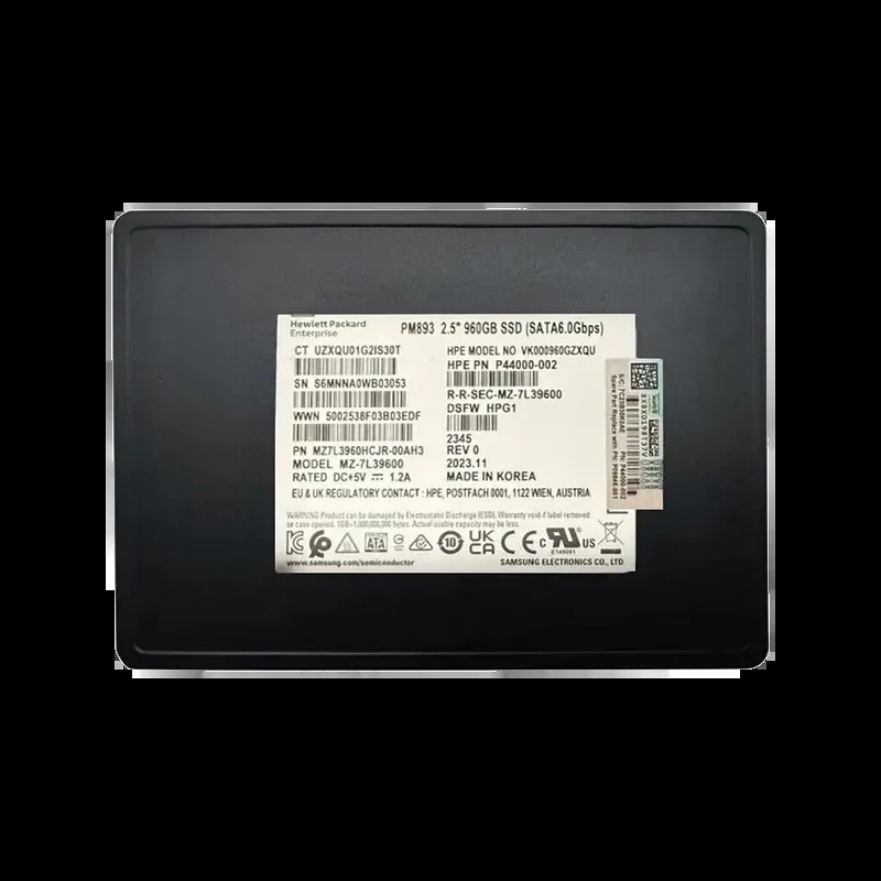 Samsung MZ7L3960HCJR-00AH3 PM893 960GB SATA 6Gb/s Triple-Level Cell 2.5-inch Solid State Drive